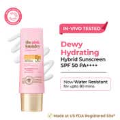 The Pink Foundry Dewy Hydrating Hybrid Sunscreen with 1% Squalene SPF 50+ UVA UVB PA++++ (50 g)