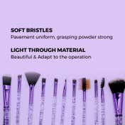 Beautiliss Professional Glitter Dust Makeup Brush with Storage Case (12 pcs)