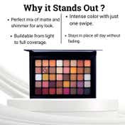 Europe Girl 40 Color Eyeshadow Palette - Neutral Tone (40 g)