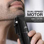 JRL Professional Cordless Hair Clipper with Reset IQ & Smart-Clip Technology - Black
