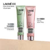 Lakme 9to5 CC+ Matcha Green with 3% Niacinamide and SPF 50 PA+++ (18 g)