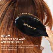 Denman cruelty-free Hair Brush The Finisher Cushion D82M - Black