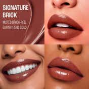 Lakme 9To5 Hya Glam Plump+Shine Clickstick, Hyaluronic Acid & Ceramides - Signature Brick (2.1 g)