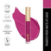 Lakme Rouge Bloom Matte Liquid Lipstick - Iconic Iris 501 (3.5 ml)