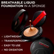 L'Oreal Paris Infallible Cushion Foundation 24Hr Full Coverage Glass-Skin Finish - ShadeN384 (11 g)
