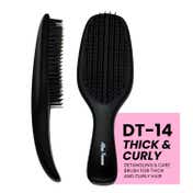 Alan Truman DT-14 Thick & Curly - Detangling & Care Brush - Black