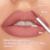 TNW The Natural Wash Comfy Matte Liquid Lipstick, Weightless & Hydrating, Red Clay - 01 Rush Affair (3 ml)