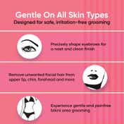 Vega Silk Touch Eyebrow Underarms & Bikini Trimmer for Women (VHBT-01) (141 g)
