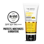 Dr. Sheth's Ceramide & Vitamin C Sunscreen SPF 50+ PA++++ In-Vivo Tested for Bright Skin (30g)