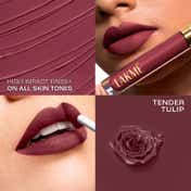 Lakme Rouge Bloom Matte Liquid Lipstick - Tender Tulip 303 (3.5 ml)