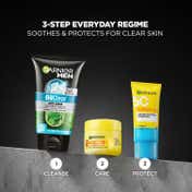 Garnier Men Oil Clear Clay D-Tox Deep Cleansing Icy Face Wash (100g)