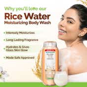 Mamaearth Rice Water Moisturizing Body Wash with Hydrating Lily Scent (275 ml)