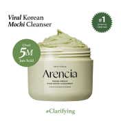 Arencia Fresh Green Rice Mochi Cleanser - Clarifying Korean Cleanser for Acne-Prone Skin (120 g)
