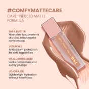 TNW The Natural Wash Comfy Matte Liquid Lipstick, Weightless, Hydrating - 04 Ballroom Secret (3 ml)