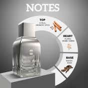 Ajmal Silver Shade Eau De Parfum Citrus Woody Long Lasting Perfume for Men (100 ml)