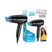 VEGA U Style 1400-1600W Foldable Hair Dryer with Cool Shot 2 Speed/Heat Settings (VHDH-24)