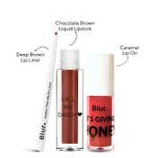 Blur India Perfect Lip Kit - Cookie Crumble (3 pcs)