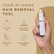 WINSTON Rechargeable Battery Operated Eyebrow Trimmer - White (1 pc)