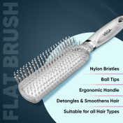 Vega Flat Hair Brush for Women & Men Detangling Brush for Reducing Breakage Daily Styling (R8-FBS)