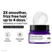L'OREAL PROFESSIONNEL Keratin Alpha Sleek Mask for Frizz Free and Hydrated Hair (250 ml)