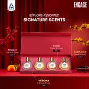 Engage Luxury Travel Sized Gift Pack Eau De Perfume For Women - (4 Pcs)