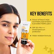 Dr. Sheth's Kesar & Kojic Oil-Free Sunscreen SPF 50+ PA++++ In-Vivo Tested For Pigmentation (30g)