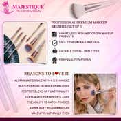 Majestique Professional Face and Eye Makeup Brush Set (6 pcs)
