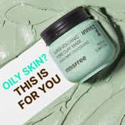 Innisfree Volcanic Pore Clay Mask - Cool Mint Choco Clogged Pores, Oil Control, Blackhead (100 ml)