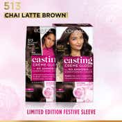 L'Oreal Paris Casting Creme Gloss Limited Edition - 513 Chai Latte Brown (60 g + 60 ml + 40 g)