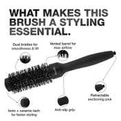 Ikonic Professional Thermal Round Brush TRB 43 - Black
