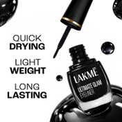 Lakme Ultimate Glam, Eye Liner, Quick Drying, Water Resistant, Smudgeproof, Black - (9 ml)