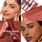 Lakme 9to5 Hya Beach Edit SPF BlushCreamy Texture TravelfriendlyDewy Finish- Off Duty Coral(8.6 g)