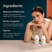 The Good Bug Magnesium Bisglycinate Tablets with Probiotics 440mg (60 Tablets)
