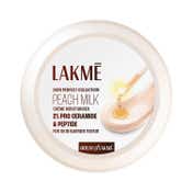 Lakme Peach Creme Moisturiser Ceramide & Peptide Skin Barrier Repair & Hydrated Glow (100 g)
