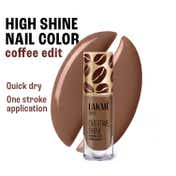 Lakme 9 to 5 Overtime Shine Nail Polish Coffee Edit - 08 Cappuccino Foam (6 ml)