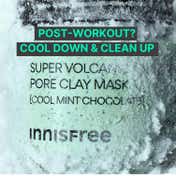 Innisfree Volcanic Pore Clay Mask - Cool Mint Choco Clogged Pores, Oil Control, Blackhead (100 ml)