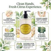 NATURALLY EUROPEAN Somerset Ginger & Lime Hand Wash (500 ml)