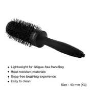Ikonic Professional Thermal Round Brush TRB 43 XL - Black