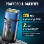VGR V-362 Foil Shaver for Men Dual Flexing Foils 1400mAh Lithium Battery 120 Minutes Runtime