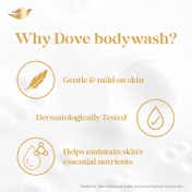 Dove Dryness Care Body Wash with Triple Hydration Serum (800 ml)
