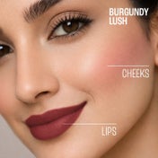 Lakme 9to5 Double Duty Lip & Cheek Mousse, Long Lasting and  Lightweight, Burgundy Lush - (9 g)