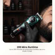 VGR V-166 Hair Clipper for Salon with 6 Guide Combs 200Min Runtime 2-Year Warranty - Green