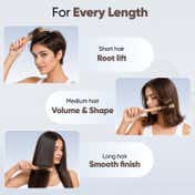 Vega Wooden Round Hair Brush for Women & Men, Professional Blow Dry, Wooden Barrel (R31-RB) - Beige