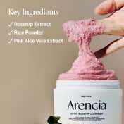 Arencia Fresh Rosehip Rice Mochi Cleanser - All-In-One Brightening Korean Cleanser & Mask (120 g)