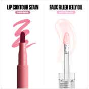 Huda Beauty Kiss Me Rosy Pink Lip Duo - Rosewood & Juicy Pink Lady (2 pcs)