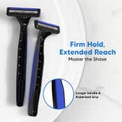 LetsShave Pro 2 Plus Disposable Razor Set - Blue (10Pcs)