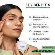 Sereko Anti Acne Moisturiser with Zinc PCA and Lactic Acid for Oil Control and Redness (50 ml)