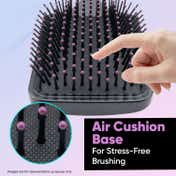 Vega Paddle Hair Brush with Cleaning Comb for Men & Women (E18-PB)