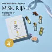 Ajmal Misk Rijali  Attar Gift Set Long Lasting Perfume Oil for Men (12 ml)