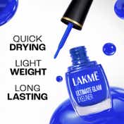 Lakme Ultimate Glam, Eye Liner, Quick Drying, Water Resistant, Smudgeproof, Blue - (9 ml)